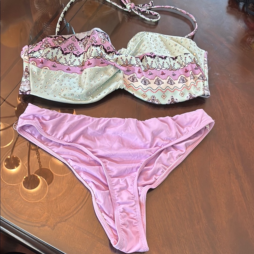Victoria's Secret Pink and Patterned Bikini
